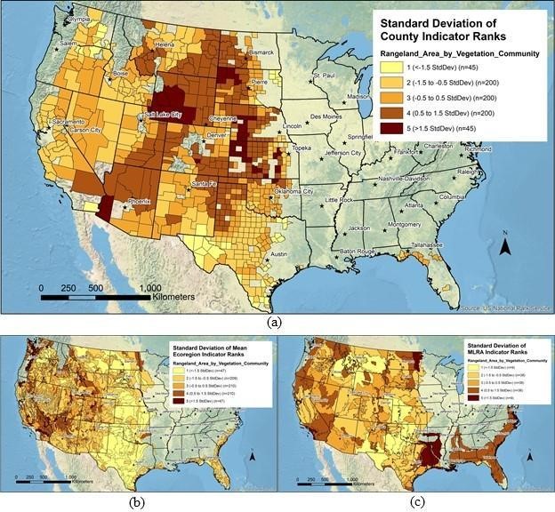 Standard Deviation of County Indicator Ranks